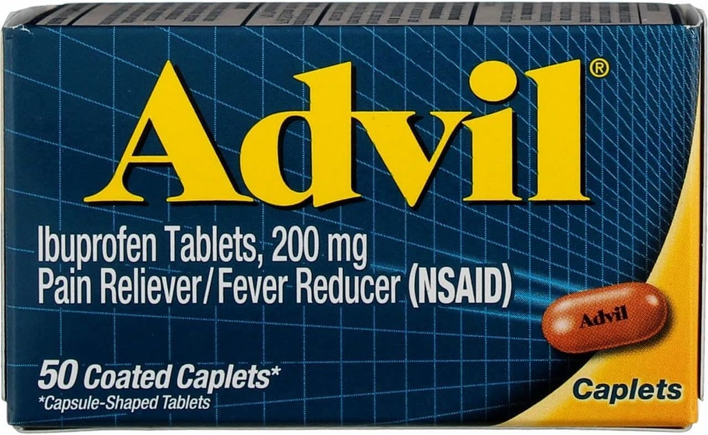 Advil Pain Reliever / Fever Reducer 200 mg tabletki powlekane 50 ea (opakowanie po 6)