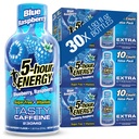 5-godzinne dodatkowe zastrzyki ENERGY, niebieski aromat malinowy, 30 Count, 1.93 Fl Oz, Cukier wolny, Zero Calories, Amino Acids i Esential B Vitamin, Suplement diety, Feel Alert i Energized, 230 mg kofeiny
