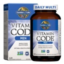Ogród Witamina Kod Whole Food Multivitamin dla mężczyzn - 120 Kapsułki, Witaminy dla mężczyzn, Owoce i warzywa Mieszanka i Probiotyki dla energii, Serce, Prostate Health, Wegetariańskie Mens Multivitamin