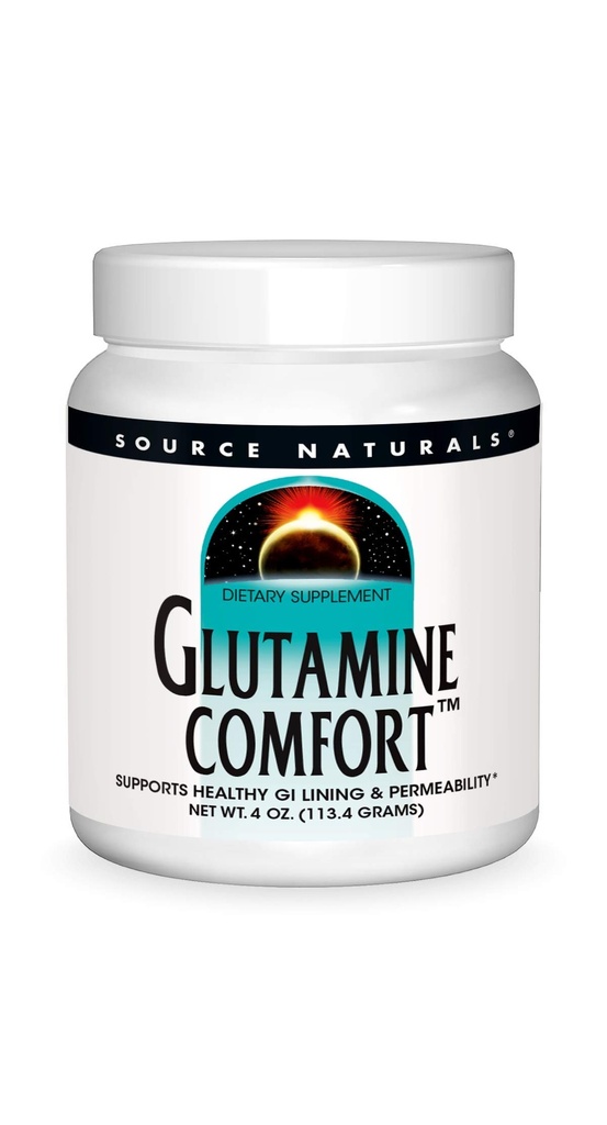Źródło Naturals Glutamine Comfort, Wspiera zdrowe Lining GI i permeability *, 4 Ounce Powder