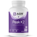 AOR, Peak K2, Wspiera zdrowie kości i układu sercowo-naczyniowego oraz normalne krzepnięcie krwi, Suplement diety, 90 porcji (90 kapsułek)