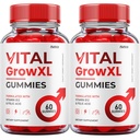 (2 Pack) Vital Grow XL Gummies - Oficjalna formuła - Vial Grow XL Advanced Strength Formula, Vital Grow XL Recenzje, Ogólne Wsparcie dla Zdrowia 1000mg Maksymalna moc Wellness Suplement (120 Gummies)