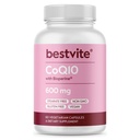 Koenzym CoQ10 600mg w kapsułce z bioperyną (60 Kapsułek wegetariańskich) naturalnie fermentowany - Nie Tytanu Dwutlenek - Nie Napełniacze - Nie Stek - Wegan - Bez glutenu - Nie GMO
