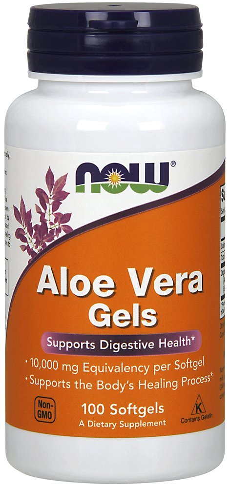 Teraz jedzenie Aloe Vera, 100 Softgels
