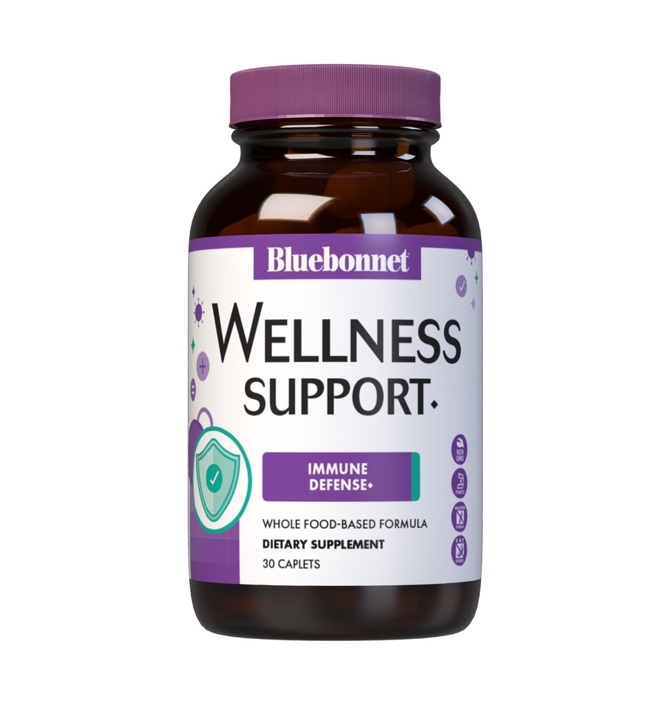 Bluebonnet Nutrition ukierunkowane Wsparcie Wellness, Immune Defense Whole Food- Formuła oparta, Wsparcie sezonowe, Soy- Free, Gluten- Free, Kosher, Non-GMO, Dairy-Free, Wegetarianin, 30 Kapsułki, 15 Serving