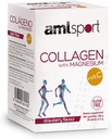 AML Sport - Kolagen z magnezem z witaminą C Sticks - truskawkowy aromat - Travel Pack -20 Sticks. Zhydrolizowany Kolagen. Dairy, Gluten i Sugar Free.