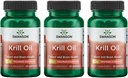 Swanson EFAs- Krill Oil - maksymalna wytrzymałość - 1 g, 30 Softgels (3 opakowania)