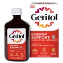 Geritol, Płynna witamina i suplement żelaza, Wsparcie energetyczne, Zawiera wysokiej mocy witaminy B- i żelaza, Przyjemne Degustacja, Łatwy do połykania, Brak sztucznych słodzików, Non-GMO, 12 Oz