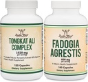 Double Wood Supplements Tongkat Ali i Fadogia Agrestis Bundle - Zdrowie mężczyzn i wydajność atletyczna