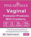 Prebiotyk waginalny + probiotyk z żurawiną, 120 Miliard CFU, 32 Szczepy, 150mg Prebiotyki