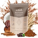 Dash Zen Cacao Latte, Chocolate Mushroom Coffee Alternative Made with Adaptogens, Ashwagandha, & Cinnamon Root Extract, Mushroom Hot Coco bez kofeiny (20 Sług)