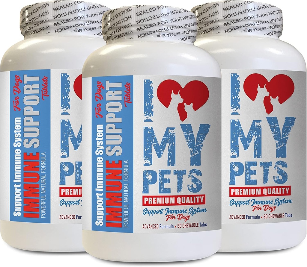 antioxidant for Dogs - Dog Immune Support - Booster - Healthy PET - Supplement - Dog Immune System Booster - 180 Treats (3 Bottles)