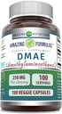Amazing Supplement DMAE DEVE 124; 250 Mg DEVE 124; Veggie Capsules DEVE 124; Non-GMO DEVE 124; Gluten- Free EVE 124; Made in USA (1 Pack, 100 Count)