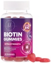 Włosy Witaminy Gummy z Biotin 5000 mcg - Wsparcie wzrostu włosów z Witaminy E & C dla grubszych, Silniejsze i piękne włosy - Włosy skóry i paznokci Witamina dla kobiet, Non-GMO, Gluten Free - 60 Gummies
