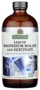 Magnezu Glycinate & Magnezu Malate Liquid - 16 Oz Magnezu Koncentrat - Wegan & Gluten- Free - kości, mięśni i układu krążenia - Nadaje się do wszystkich