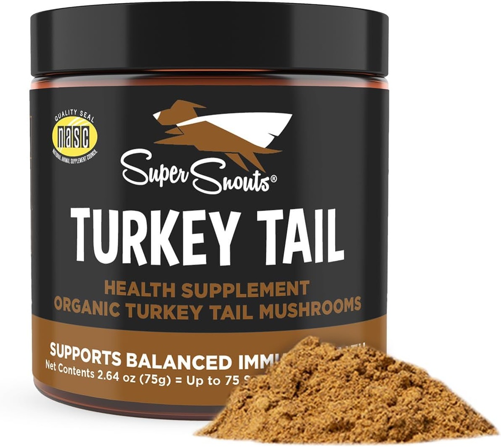 Super przekąski Turcja Gulasz suplement proszek dla psów i kotów (2.64 oz) - Organic, Made in USA Przeciwutleniacz & Wsparcie zapalne, Wsparcie immunologiczne