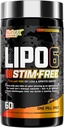 Nutrex Badania Lipo6 Stymulant Free Weight Loss & Appetite Suppressant Diet Pigułki - Termogeniczne Belly Fat Burner, Walki Pragnienia, Boost Metabolizm - 60 Słupki