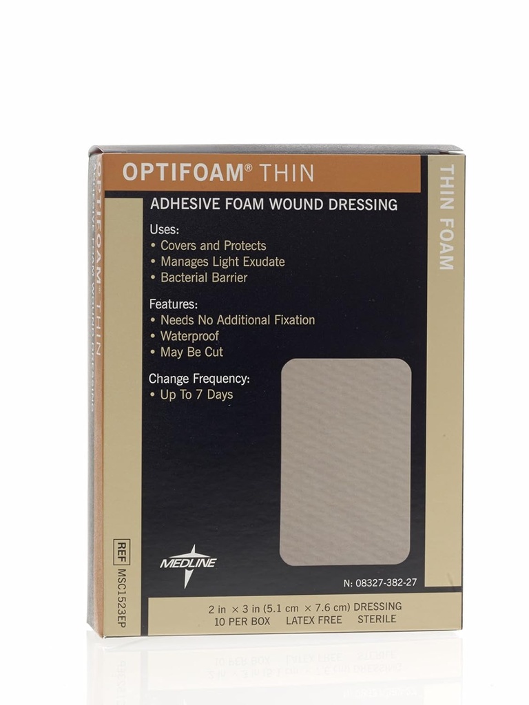 Medline Optipian cienkie opatrunki przylepne, 2 "x 3" (opakowanie po 10)