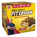 FITCRUNCH Bary protein, Przekąski Rozmiar Pack Value, Gluten Free, Made with Whey Proteins (20 Przekąski Rozmiar Bary, Masło orzechowe)