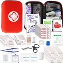 Zestaw pierwszej pomocy dla domu Turystyka Kemping Outdoor Sport, 275 Kawałki Survival Dostawy awaryjne Zestaw, Mini Gear Bag z Basic First-Aid Essentials for Emergency Cases Angel życzenie
