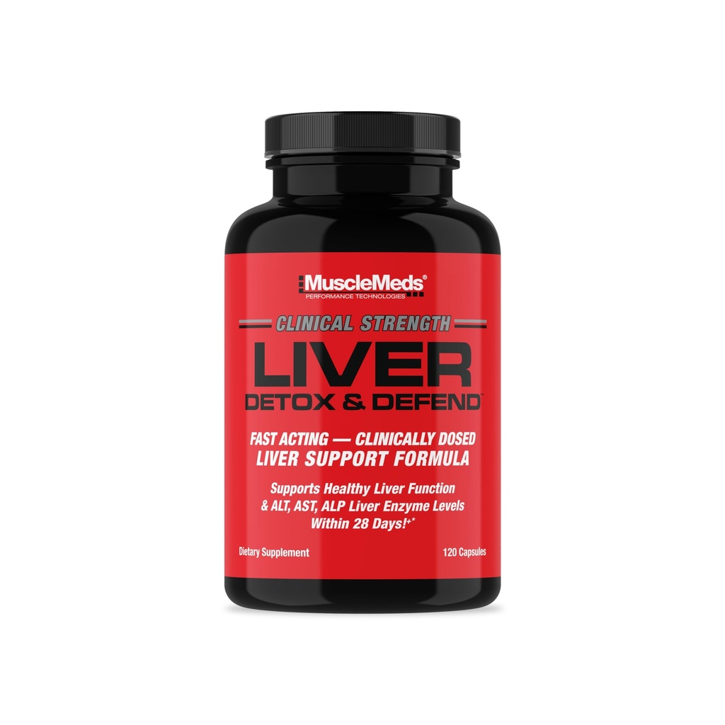 MuscleMeds Detox i obrony wątroby, Czyszczenie, Formuła naprawy - Herbal Liver Supplement Supplement, NAC, Ostrze mleka silimaryny, 60 Służenie