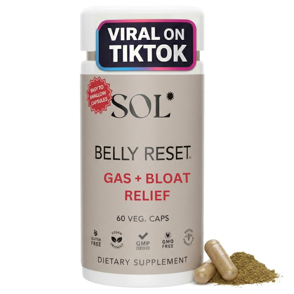 Reset brzucha: Wspiera naturalną produkcję Enzymów i Probiotyków, Redukuje gaz i wzdęcia, Promotes Regularne funkcje jelit