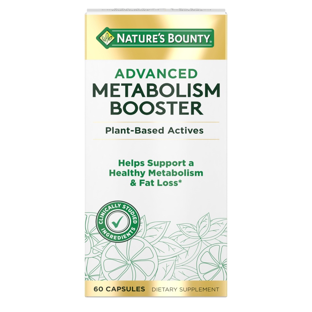Przyroda Bounty Advanced Metabolizm Booster, Pomaga wspierać zdrowe Metabolizm i utrata tłuszczu, 60 Kapsułki