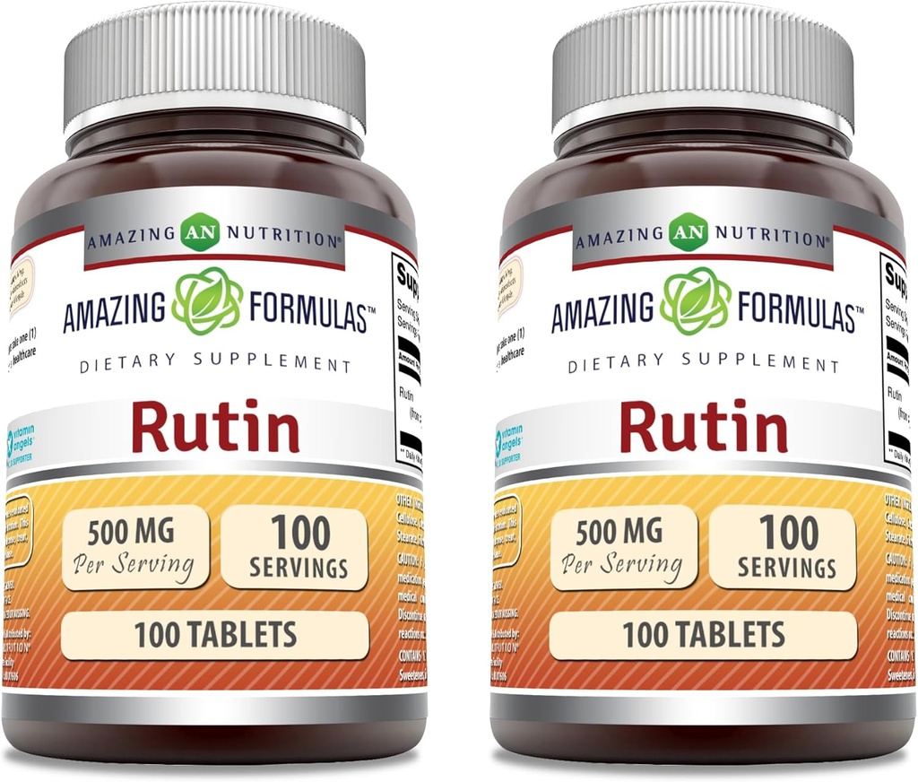Amazing Formulas suplement Rutin 124; 500 Mg Budapest 124; Tablets Budapest 124; Non-GMO Budapest 124; Gluten Free Belgium 124; Made in USA (2 Pack Budapest 124; 100 Count)