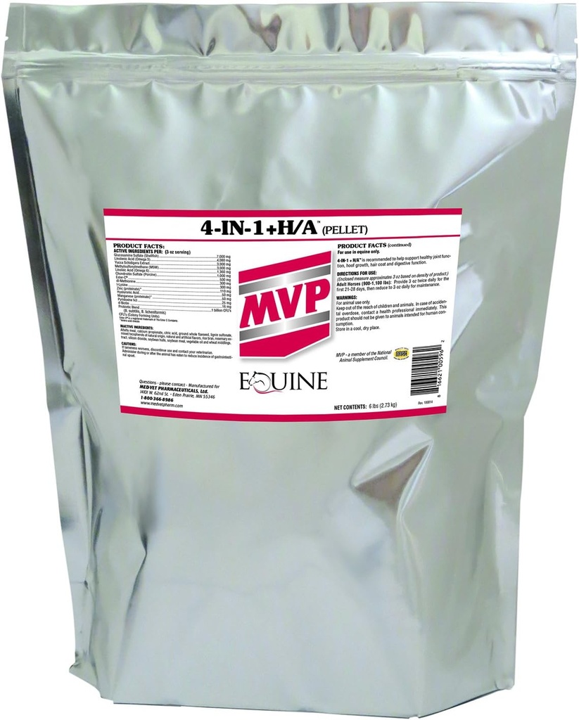 MVP 4- in-1 + H / A (6 lb) Joint, Hair, Hoof & Digestive Support for Horses