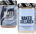 Naked Colagen Coffee Creamer Chocolate 40 Servings + Colagen Peptydes Protein Powder Unflavored 60 Servings Bundle: Non-GMO, Keto, Gluten- Free, Paleo-Friendly, Soy- Free.