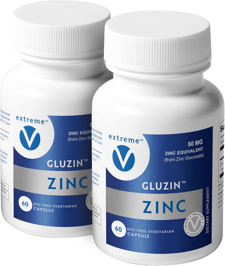 ZINC MG50 - Glukonian cynku 50 mg (2 butelki - 120 kapsułek)