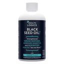 Health Logics Black Seed Oil Bilans 124; Bogate Źródło Omega 6 & Omega 9 Bilans 124; Czysty Cold Pressed Black Cmin Seed Oil for Research, Digestive, and Immune Health Bilans 124; 6 fl oz