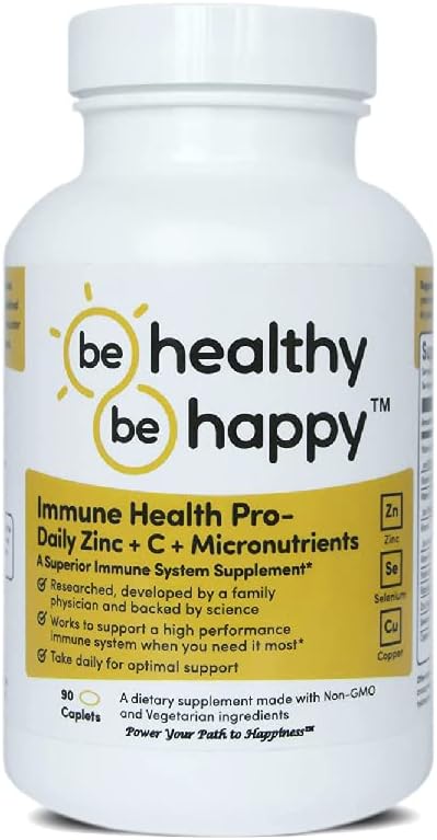 Bądź zdrowa! Bądź szczęśliwy! Immune Health Pro - Daily Cynk + C + Mikroskładniki zakażenia zwalczające Superior immunologicznego suplement systemu