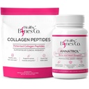 Annatrol Bone Support & FORTIBONE Collagen Peptydes w / FORTIGEL, VERISOL i TENDOFORTE - Kompletne kości, stawów, skóry, włosów, paznokci i wsparcia metabolicznego 124; 1 miesiąc dostaw (Pouch, 401.7G)