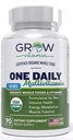 One Daily Multivitamin for Men - z witamin i minerałów + Organic Whole Foods, Suplement do Boost Energy, General Health - Non-GMO - 90 Kapsułki 124; 3 Dostawa miesiąc