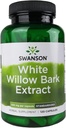 Swanson White Willow Bark Extract - Promotes Joint Support and Muscle Relief - Standaryzowane do 15% Salicin - Natural Supplement with No Stomach Irritation - (120 kapsułki, 500mg każdy)