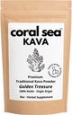 Kava Proszek Noble Kava Kava Napoje korzenne Vanuatu Tradycyjne Grind Tea uspokajające Ulepszanie Balanced Strong Natural Gorzki Flavor Złoty Skarb 8oz