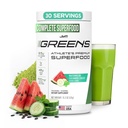 JYM Zielone Super Proszek spożywczy dla wydajności, Ogórki arbuzowe, Spirulina, Grzyby, Witaminy, BroccoPane & Broccoli, Mężczyźni i kobiety, 30 Służenie