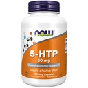 Teraz żywności Suplementy, 5- HTP (5- hydroksytryptofan) 50 mg, Neurotransmiter Wsparcie *, 180 Kapsułki Veg