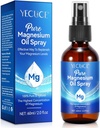 Rozpylacz oleju magnezowego, olej magnezowy do stóp, czysty rozpylacz oleju magnezowego 2 Fl.Oz, 100% czysty i naturalny rozpylacz magnezowy, rozpylacz magnezowy, naturalny dezodorant, łatwy w wchłanianiu i użyciu