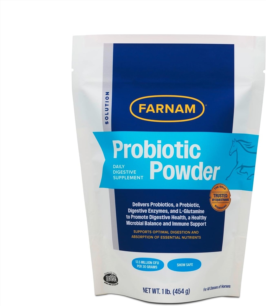 Farnam Probiotyczny proszek dla koni, Daily Digestive and Immune Health Supplement pomaga utrzymać zdrowe równowagi mikrobialnej dla optymalnej trawienia