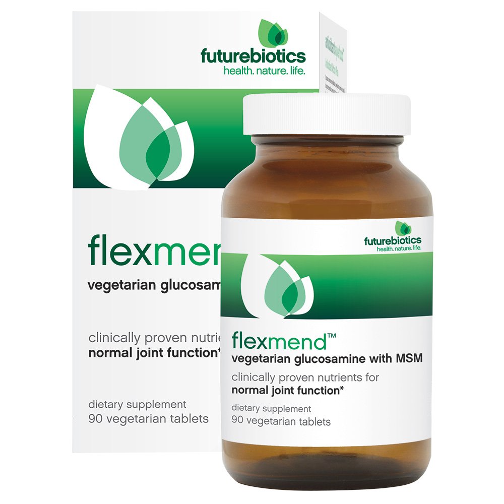 Futurebiotyki FlexMend Wegetariańska Glukozamina z MSM, 90 Tabletki