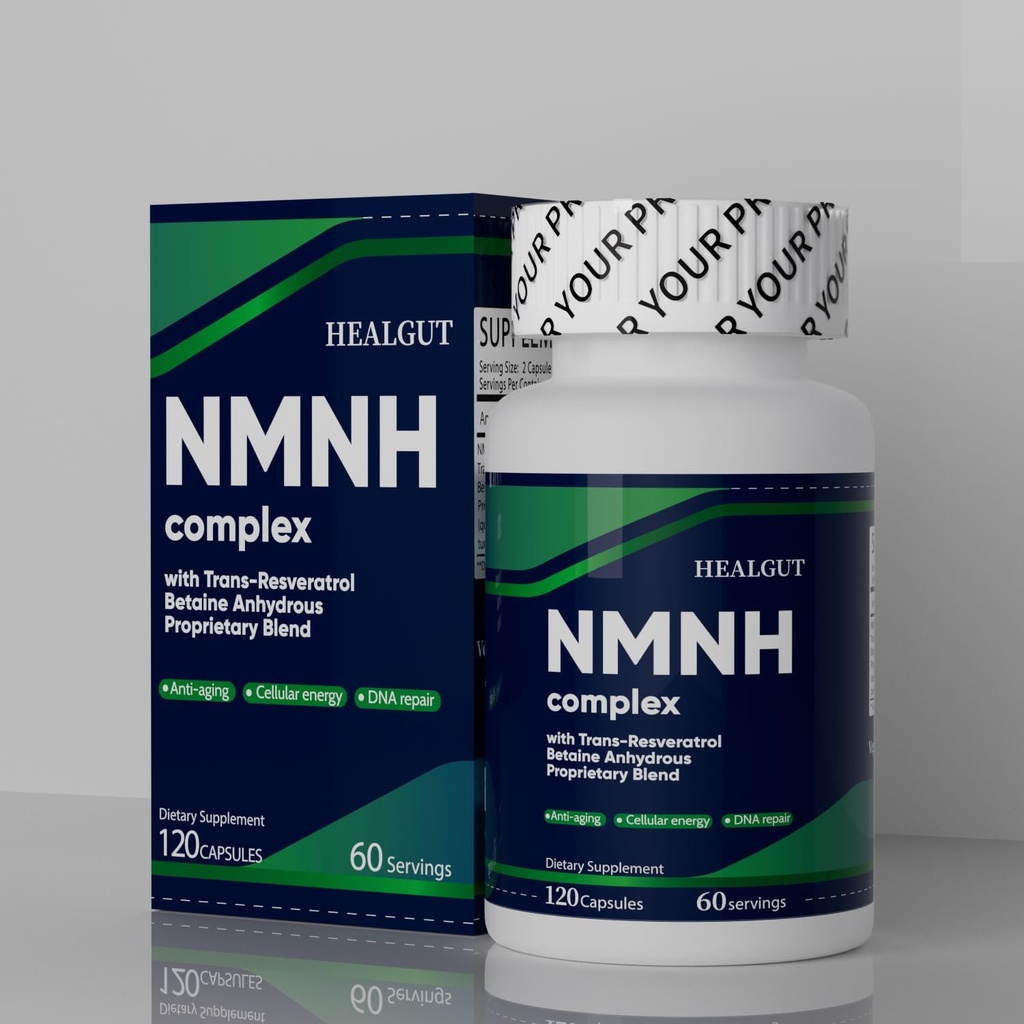 Premium NMNH Suplement do przebicia anty-Aging - Boost NAD + Poziomy Liposome kapsułki 120 Sługi
