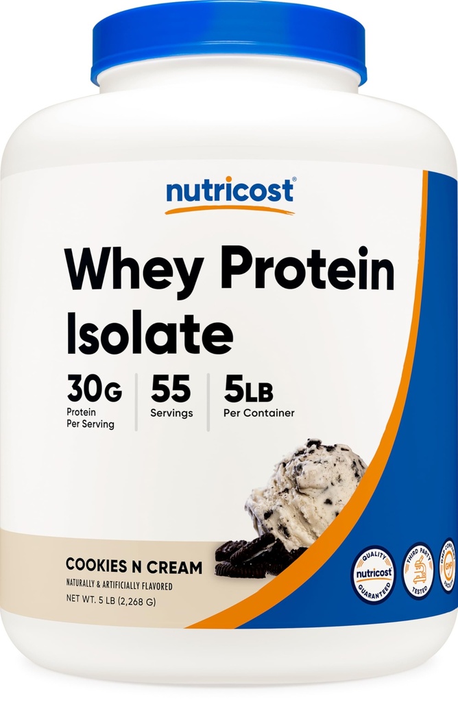Nutricost Izolat białka serwatki (Cookies N Cream) 5LBS