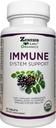 Zenesis Labs Organic Immune Supplement Supplement Witamina C, Moringa, Elderberry, Astragalus, Oregano, Ginger, Czosnek (90 Tabletki, 30 Day Supply)