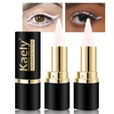Kaely 2Pcs Quartz Queen Biały żel Eyeliner Pencil, Natural Cream Eye Liner Waterproof Smudge Proof, Matte Waterline Eyeliner Eyeshadow Stick, Brighten Eye Makeup, Vegan & Cruelty- Free