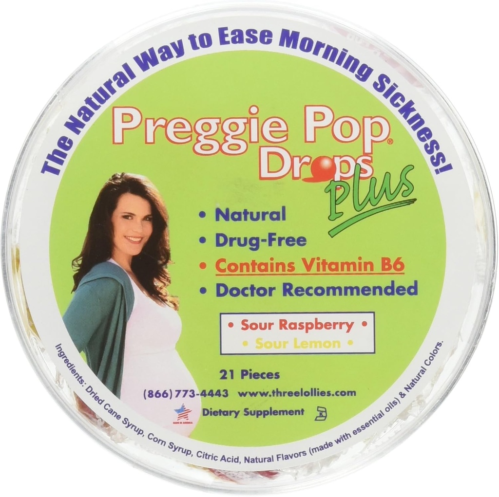 Trzy Lollies Preggie Drops + W / B 6 21 Ct