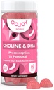 Prenatal Choline & DHA Gummies - Przypuszczenia do poporodowego suplementu witaminy dla kobiet w ciąży - Sweetened with Monk Fruit - 3. Party Tested - Non GMO, Gluten Free, Wegan