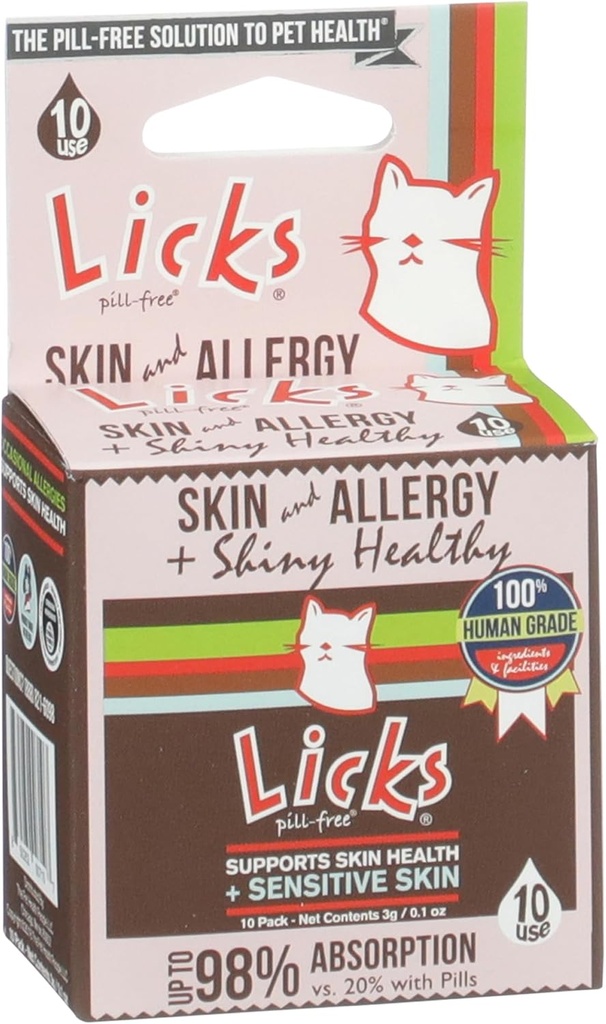 Licki - Alergia kota - Skóra kota i Alergia kota - LiquiPaks - 10 Zastosowanie
