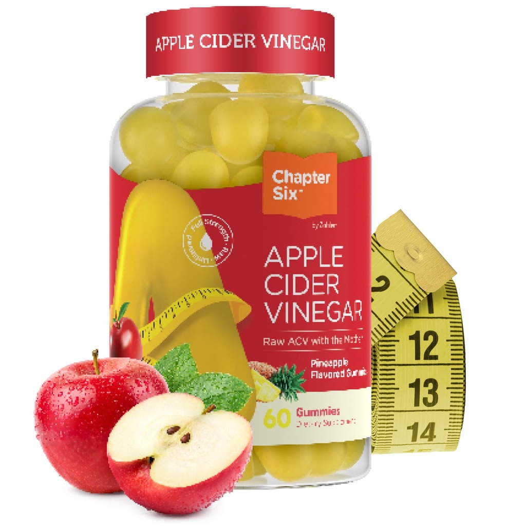 Zahler - Jabłko Cydr Gummies - Kosher & Delicious Gummies ACV dla Kobiet i Mężczyzn - Detox Support & Cleanse - Gut Health & Metabolic Support - 60 Gummies aromatycznych ananasów.